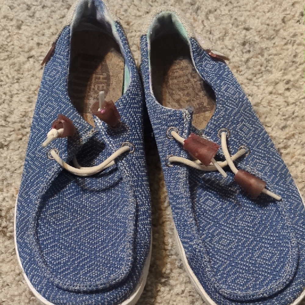 Hey Dude Blue Loafers
